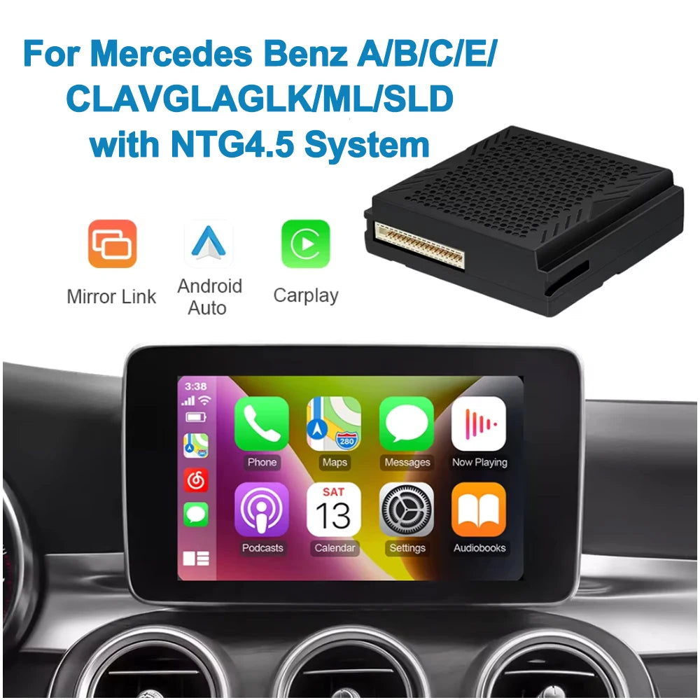 Wireless Carplay Android Auto Module For Mercedes Benz A B C E CLA GLA GLK ML SLD NTG4.5 N