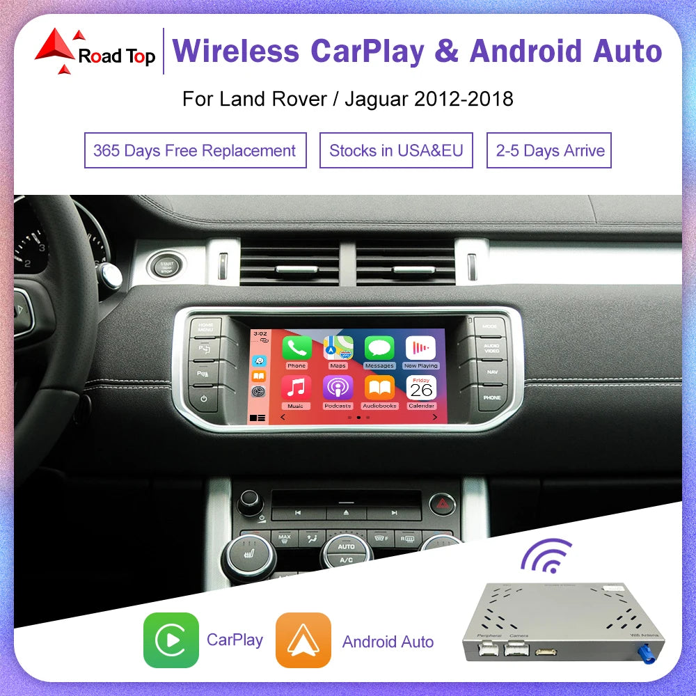 Wireless Carplay For Land Rover/Jaguar/Range Rover/Evoque/Discovery 2012-2018 Android Auto | AUTOKITSHOP