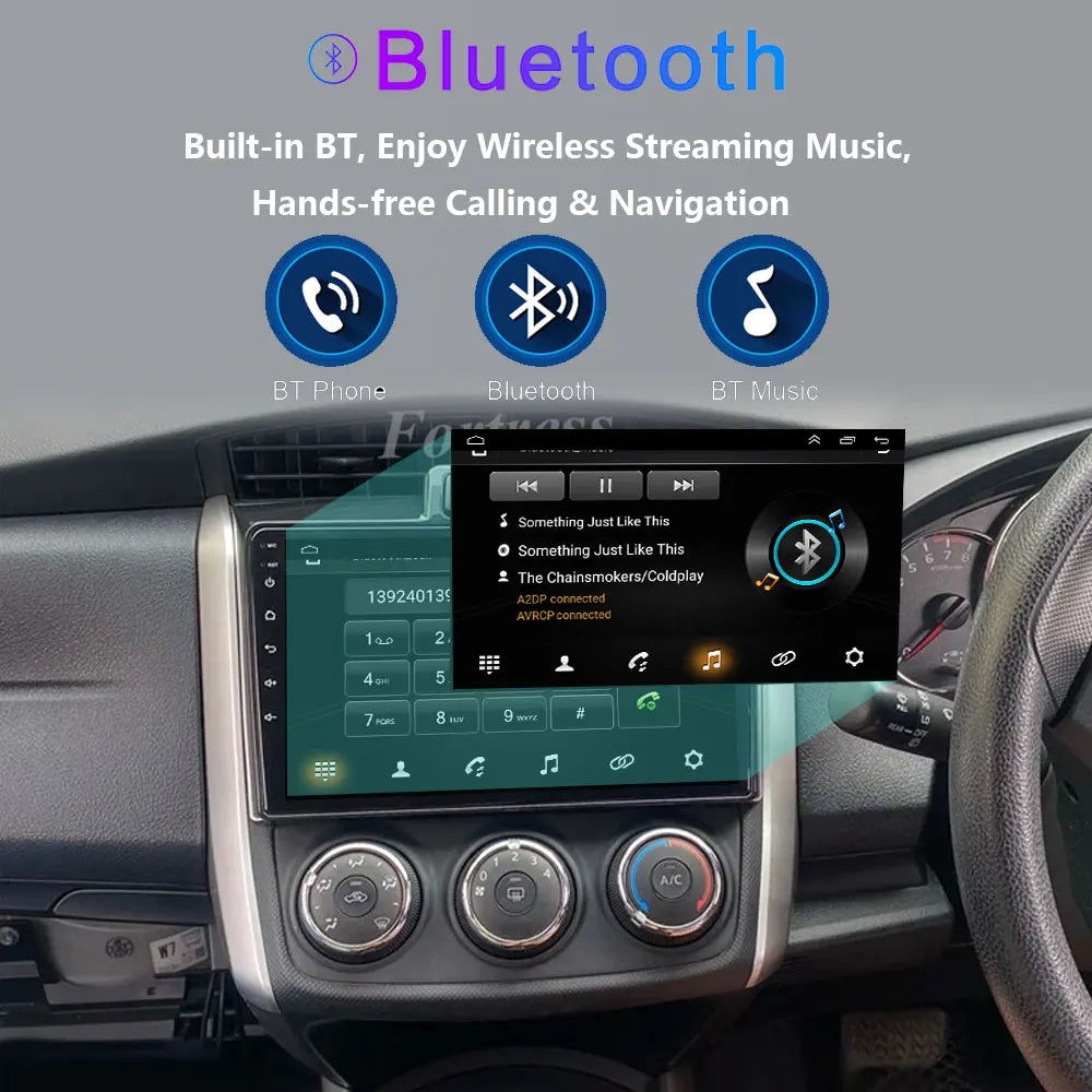Car Radio Android 16 For Toyota Corolla Axio 2 Fielder 3 E160 2012 - 2021 Qualcomm BT Navi