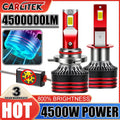 2X Upgrade 9005 HB3 9006 HB4 9012 H7 H11 H4 H1 H3 H8 LED Headlight Bulb High Low Beam 4500