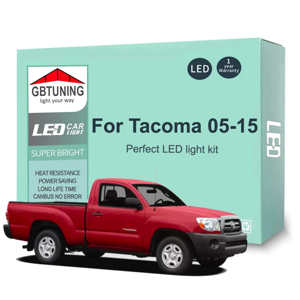 10-Piece LED Interior Light Kit for Toyota Tacoma - Canbus Error-Free Bulbs | AUTOKITSHOP