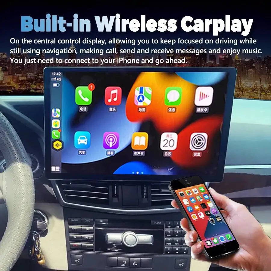13inch Dual System Android Car Radio Multimedia Player For Benz E Class W212 W207 E200 E26