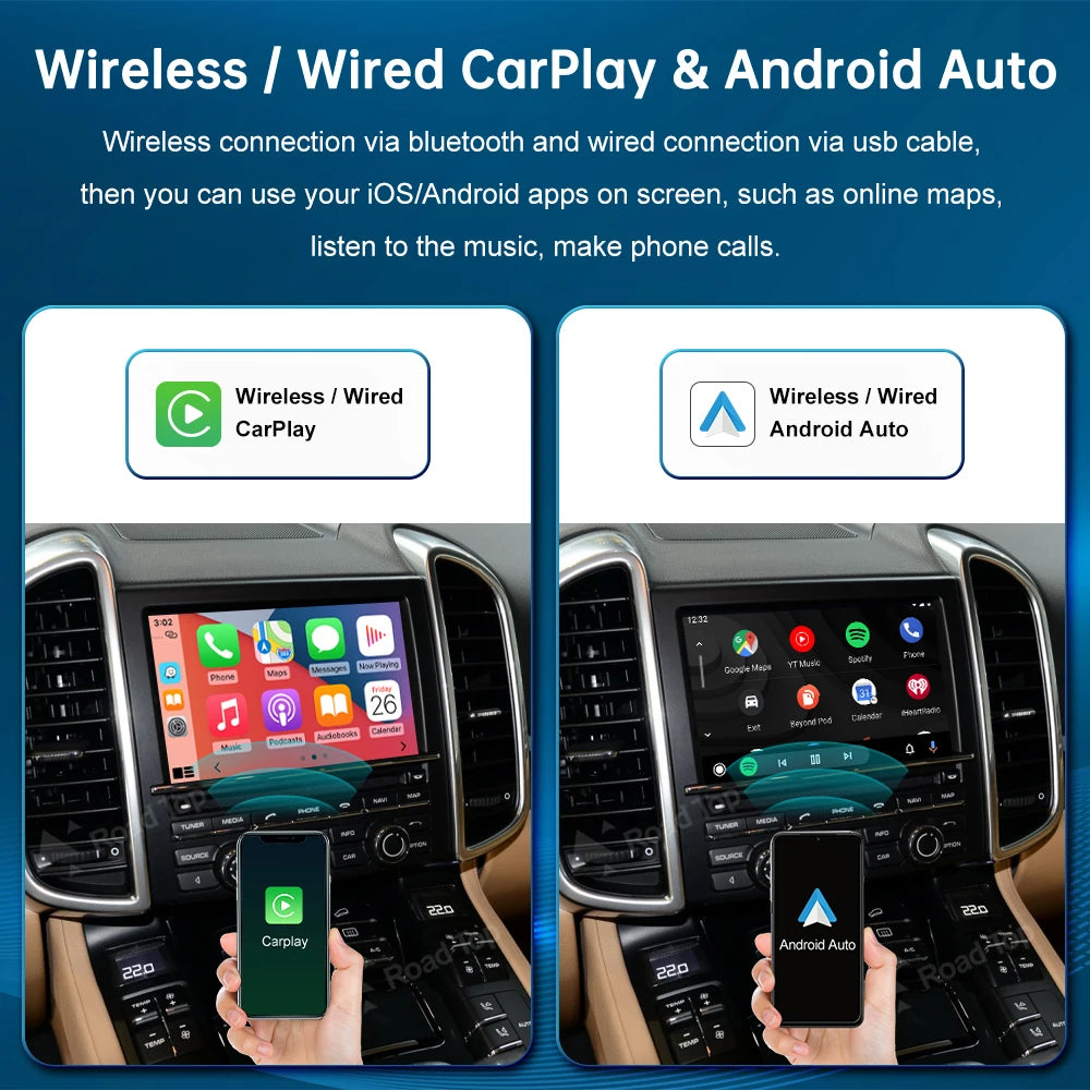 Road Top Wireless Carpaly For Porsche Boxster 718 Macan Cayman Cayenne Panamera PCM3.0 3.1 | AUTOKITSHOP