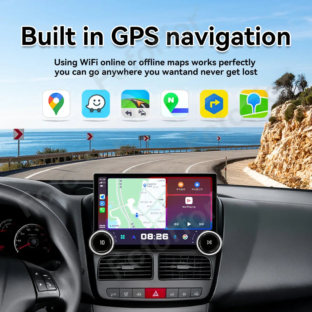 Ultra Large 11.5 Inch HD Touch Screen Android 15 Car Stereo Wireless CarPlay GPS Navi Auto