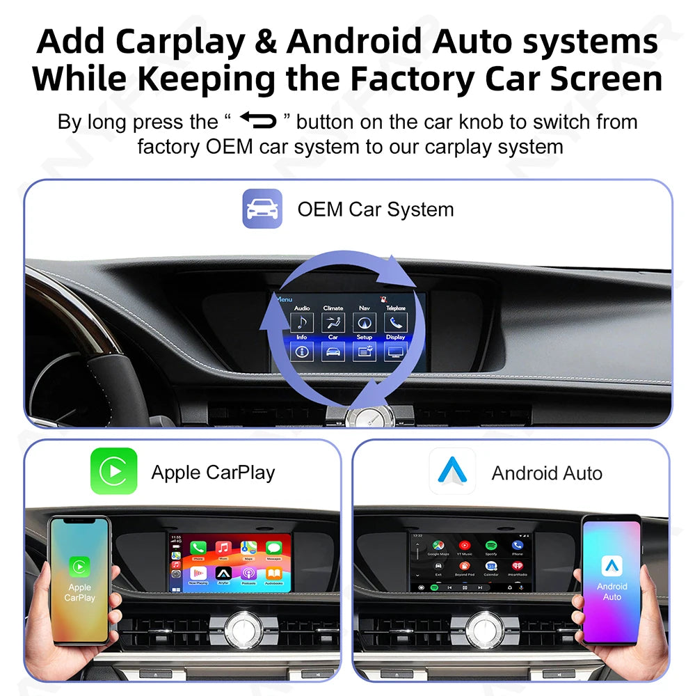 Wireless CarPlay Android Auto For Lexus For LEXUS ES NX200 NX ES300 ES IS250 2014-2017 Sir | AUTOKITSHOP