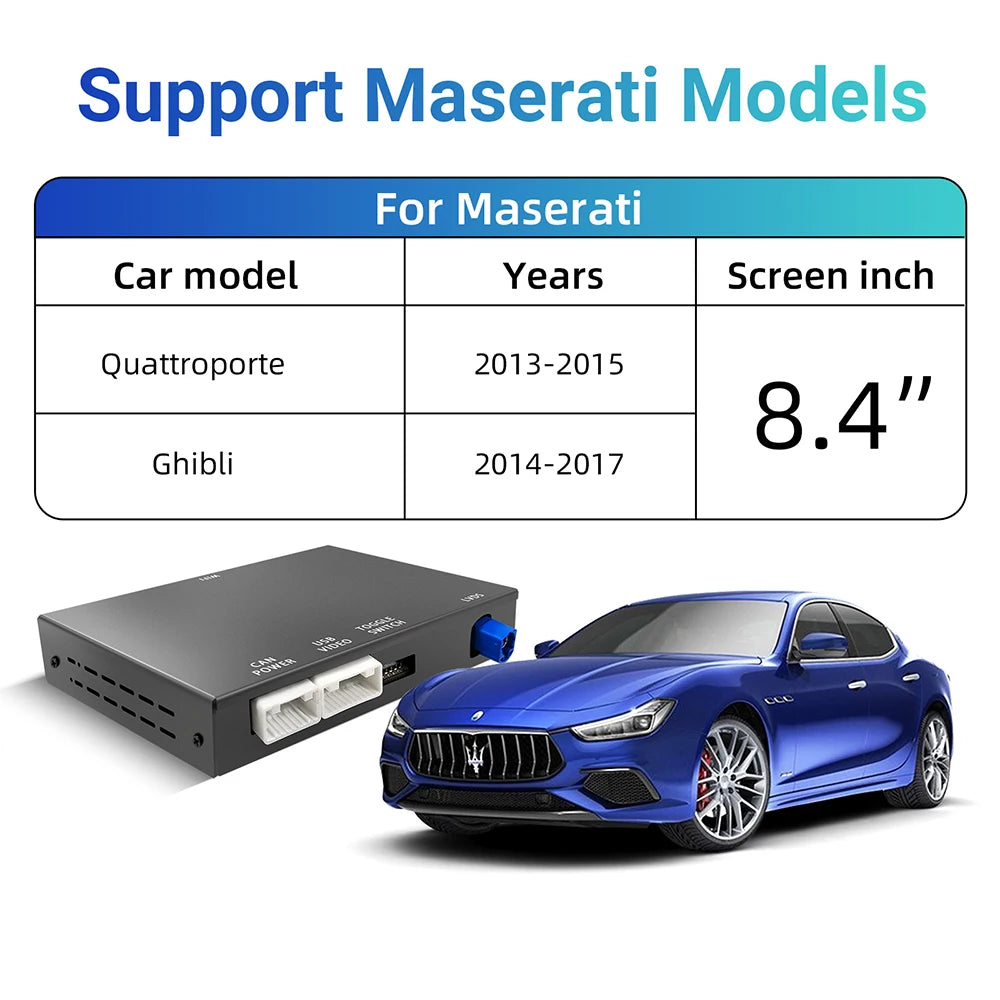 Wireless CarPlay Android Auto Retrofit Kit Decoder Box For Maserati Quattroporte Ghibli Ca | AUTOKITSHOP