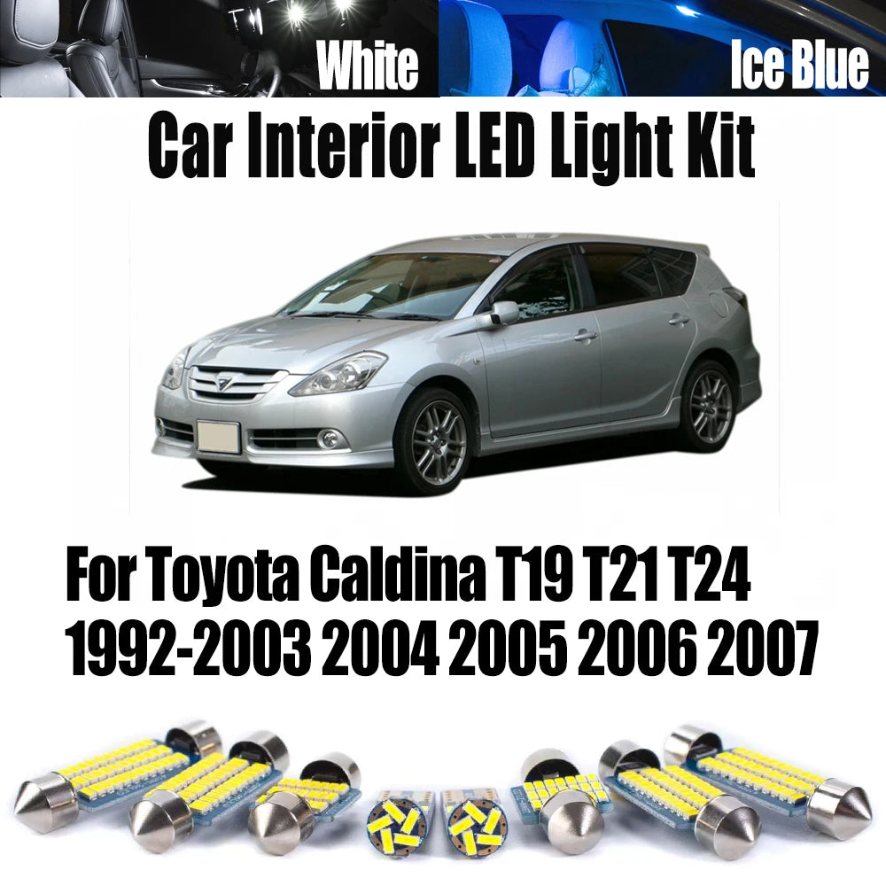 LED Interior Light Kit for Toyota Caldina T19 T21 T24 1992-2002 - Canbus Dome Map Door Trunk Bulbs | AUTOKITSHOP