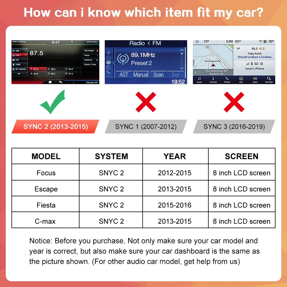 Wireless CarPlay for Ford Focus Escape Fiesta C-max Android Auto accessory Mirror Link Air | AUTOKITSHOP