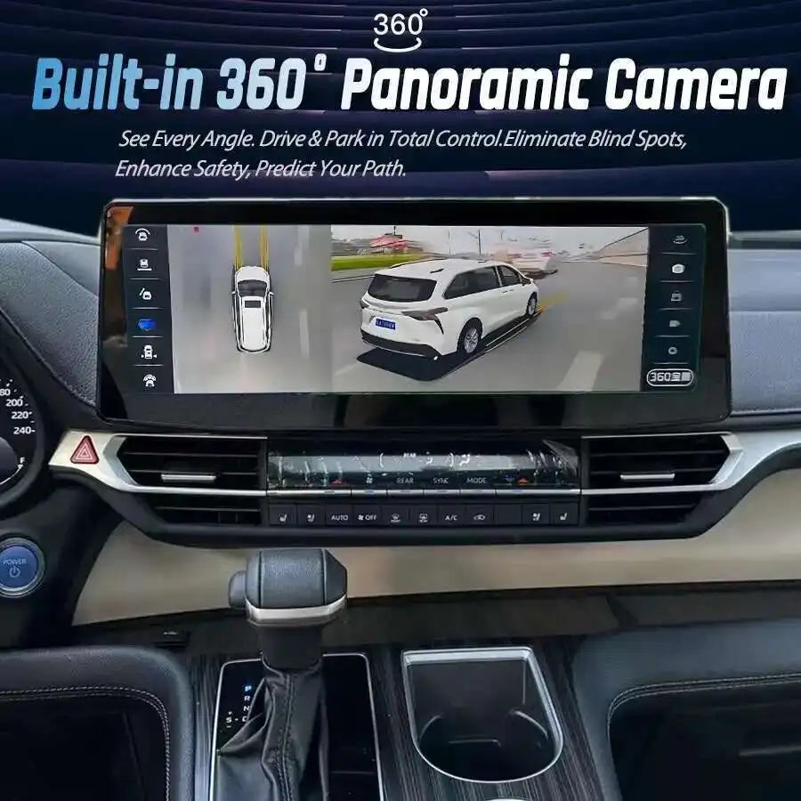 15.9inch 3K Screen For Toyota Sienna Gravia 2022-2025 Stereo Android Auto Car Multimedia P