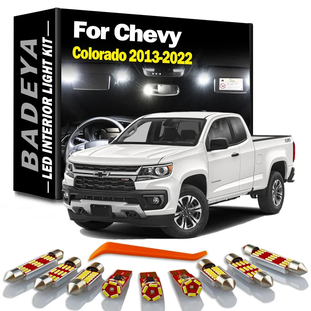 15-Piece LED Interior Light Kit for Chevrolet Chevy Colorado 2013-2015 - Canbus Dome Map Door Trunk Bulbs | AUTOKITSHOP