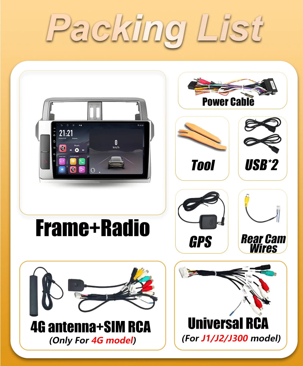 Android 16 Carplay Car Radio For Toyota Land Cruiser Prado 150 2013 2014 2015 2016 2017 Mu | AUTOKITSHOP