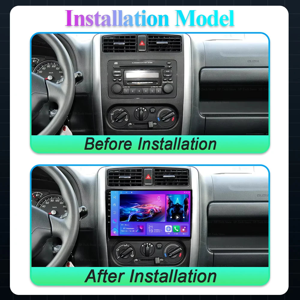 2 Din Android 16 For Suzuki Jimny 3 2005-2016 2017 2018 2019 Car Radio Multimedia Video Pl | AUTOKITSHOP