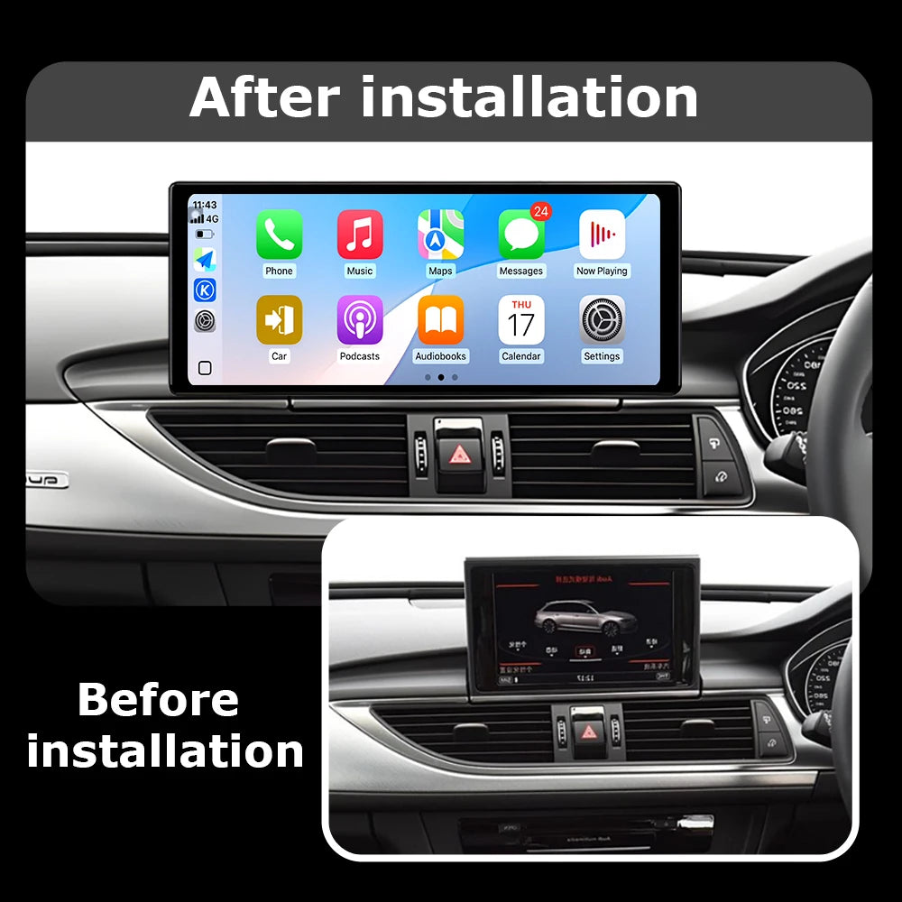 RHD For Audi A6L 2012 - 2018 Intelligent Android OS System Car Radio Multimedia Player Tou