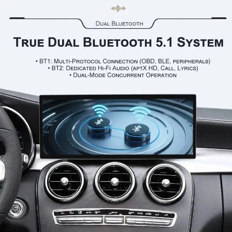 Qualcomm RHD 15.8“ Wireless Carplay Car Radio For Mercedes Benz GLK 2009-2015 Android 15 M | AUTOKITSHOP
