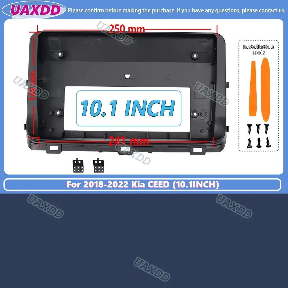 10.1INCH Car Frame Fascia Adapter For KIA Ceed 2018-2022 Android Radio Dash Fitting Panel