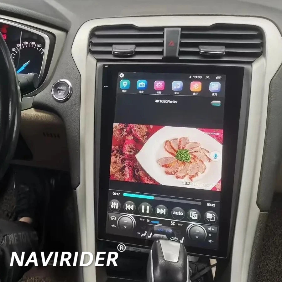 Car Radio For Ford Mondeo MK5 2015 12.1" Tesla Screen Android 11 Multimedia Stereo Video P | AUTOKITSHOP