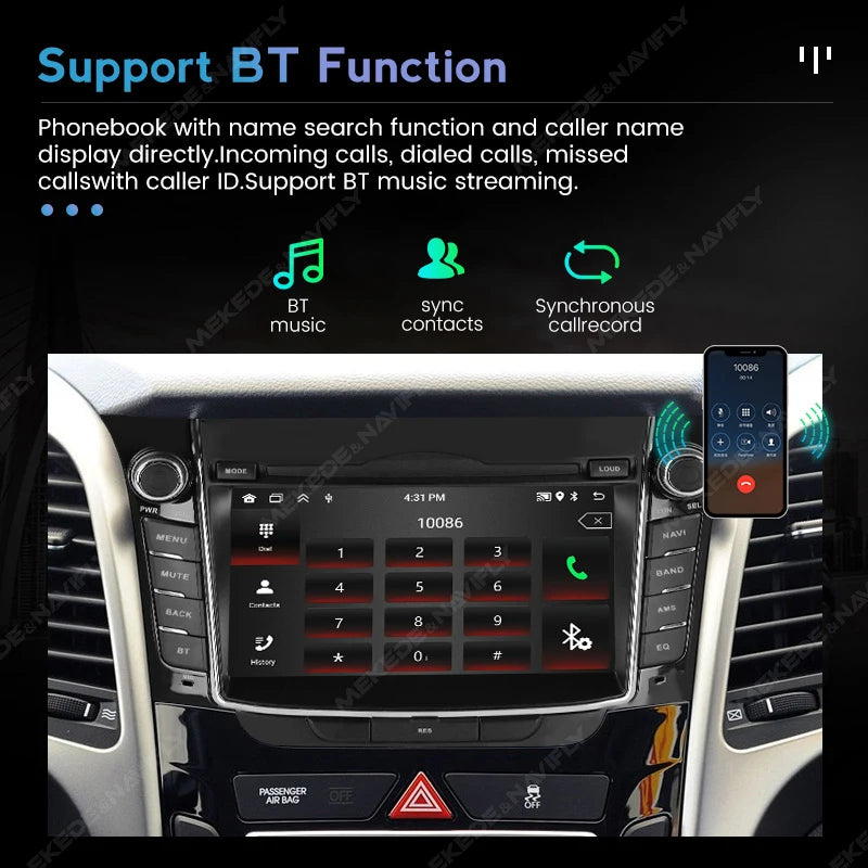 7'' Android 15 Car Radio Stereo for Hyundai I30 Elantra GT 2011 - 2017 Wireless Carplay Au | AUTOKITSHOP