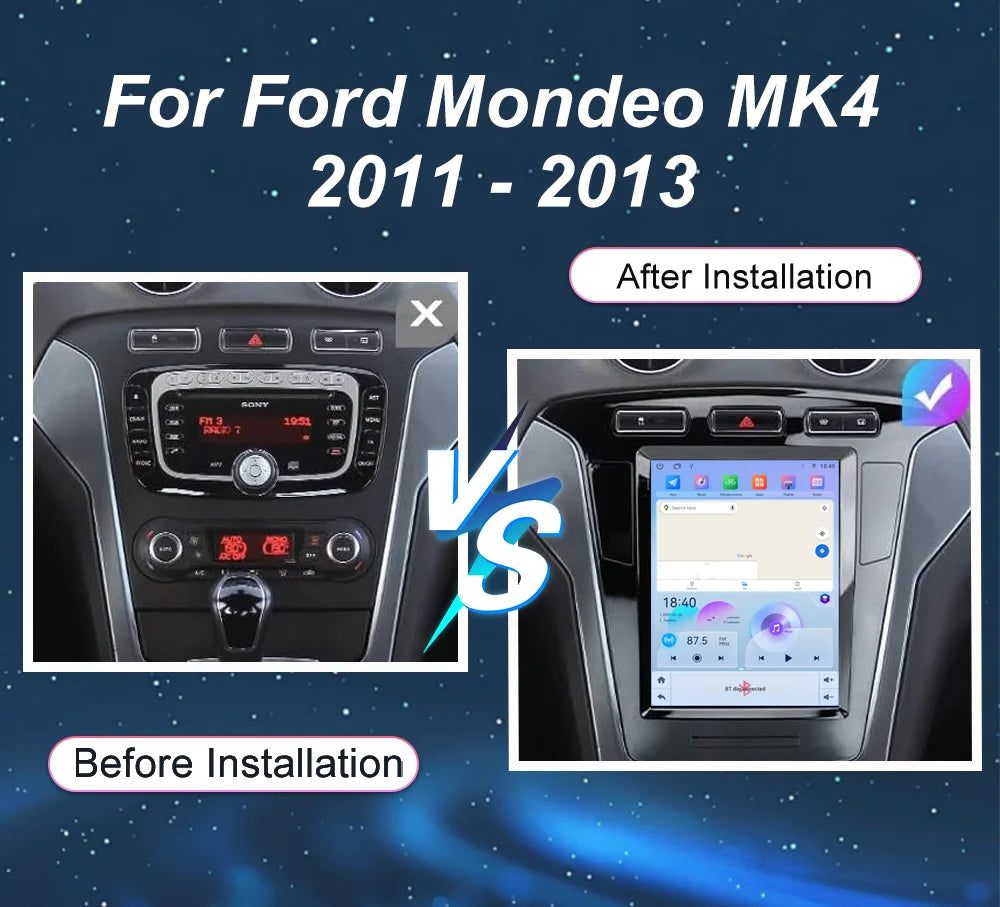 9.7 inch Android 15 For Ford Mondeo MK4 2011 - 2013 Car Radio Multimedia Video Player Navi