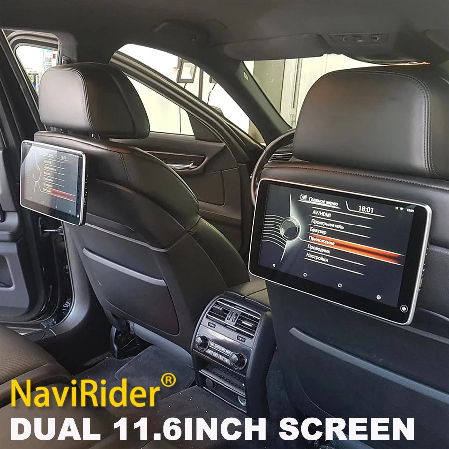 Car TV Rear Seat Entertainment For BMW X5 X6 X7 XB7 2022 2023 2024 Android Headrest Monito