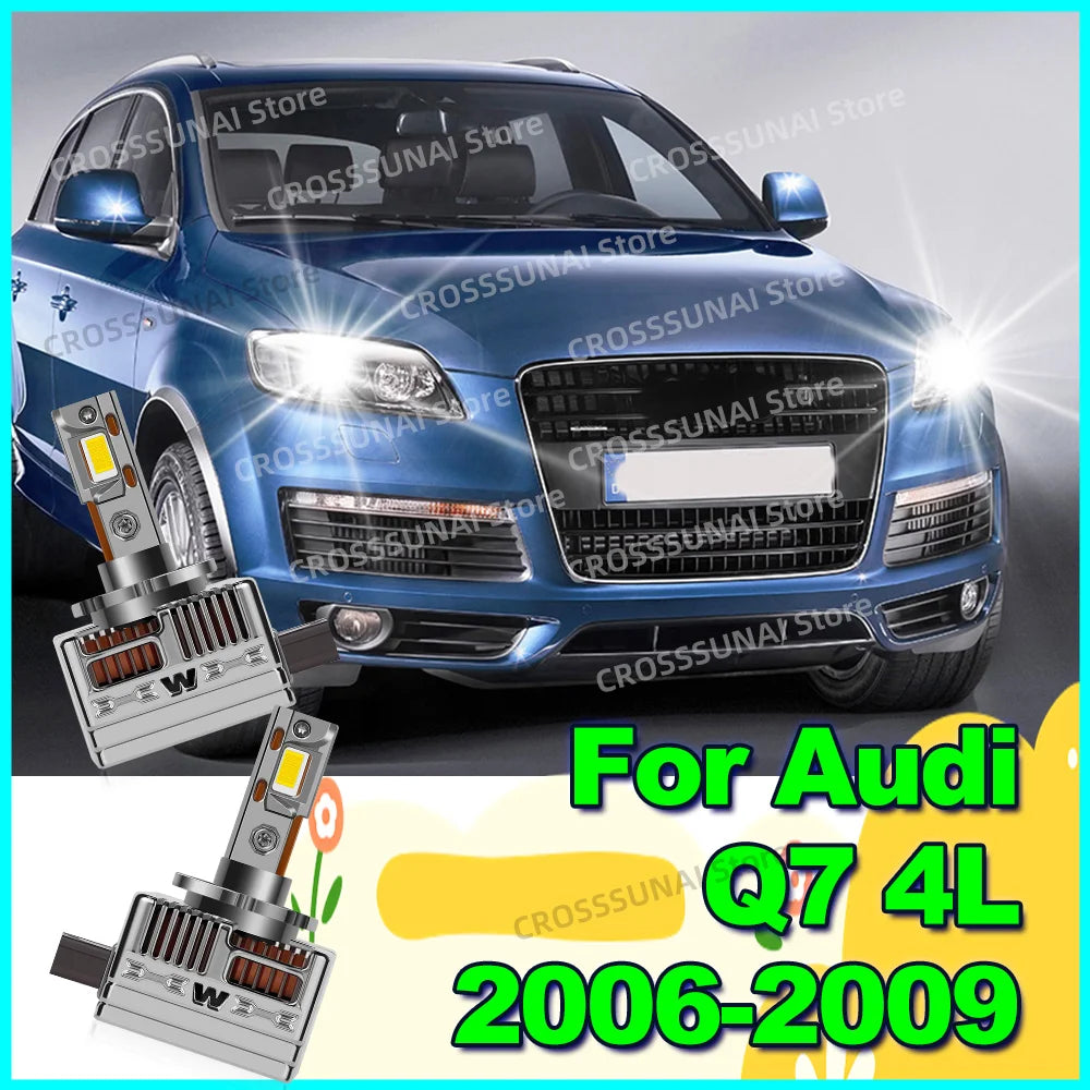Led Headlight HID Canbus Xenon Bulb 50000LM Auto Light CSP Chip For Audi Q7 4L 2006 2007 2