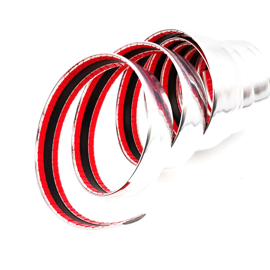 100" Car Bumper Door Edge Lip Guard Chrome Decor Protector Moulding Trim Strip