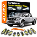 ZITWO LED Interior Dome Map Light Kit For Nissan Navara D22 D40 D23 Frontier Tit for Nissan D23 D40 D22 1997-2019 - Canb