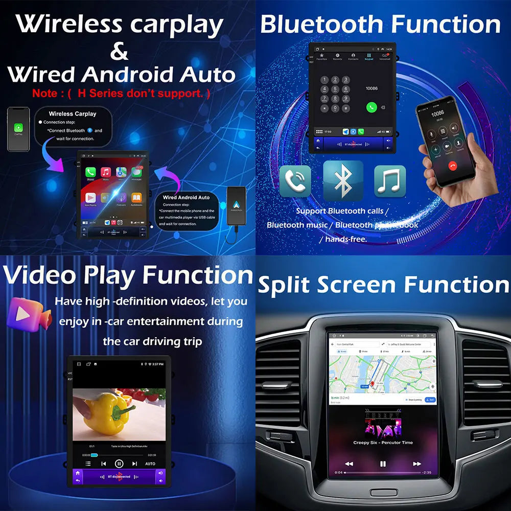 9.7 inch for Peugeot 301 2014 - 2019 Car Multimedia Radio Video Player Wireless Carplay HD