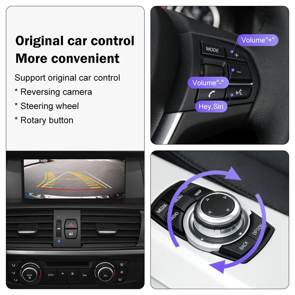 Road Top Wireless CarPlay for BMW X3 F25 G01 X4 F26 CIC,NBT,EVO System 2011-2020, with And | AUTOKITSHOP
