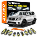 ZITWO 15Pcs LED Interior Light + Sunvisor Lamp Kit For Nissan Patrol Y62 2012 -  for Nissan Y62 2012-2017 - Canbus LED C