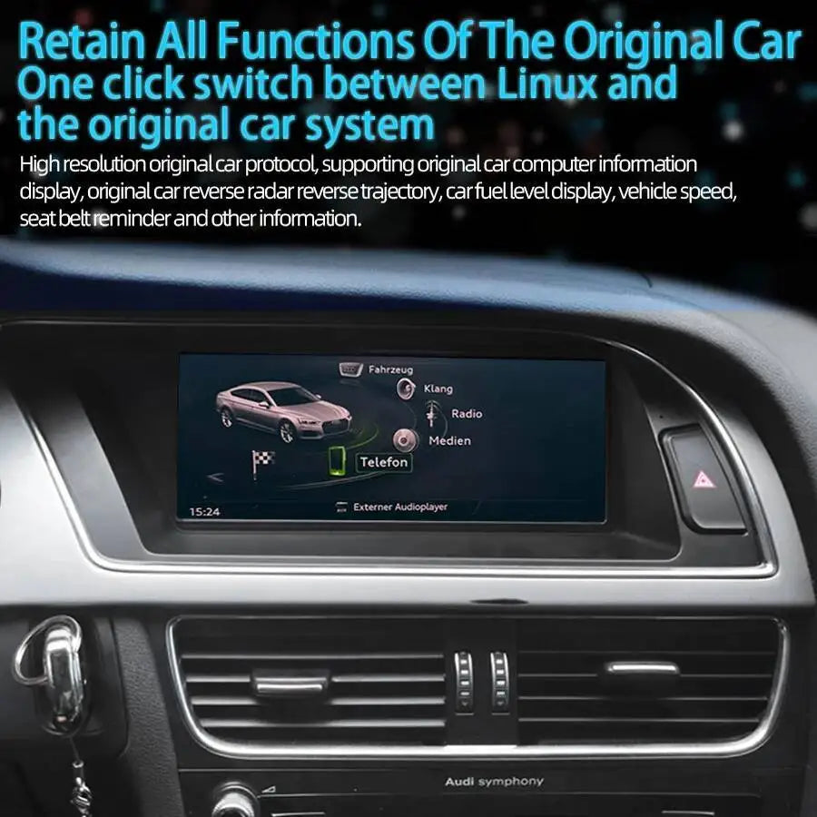 8.8 Inch Linux Car Stereo Head Unit Low Configuration Carplay GPS Car Multimedia Video Pla