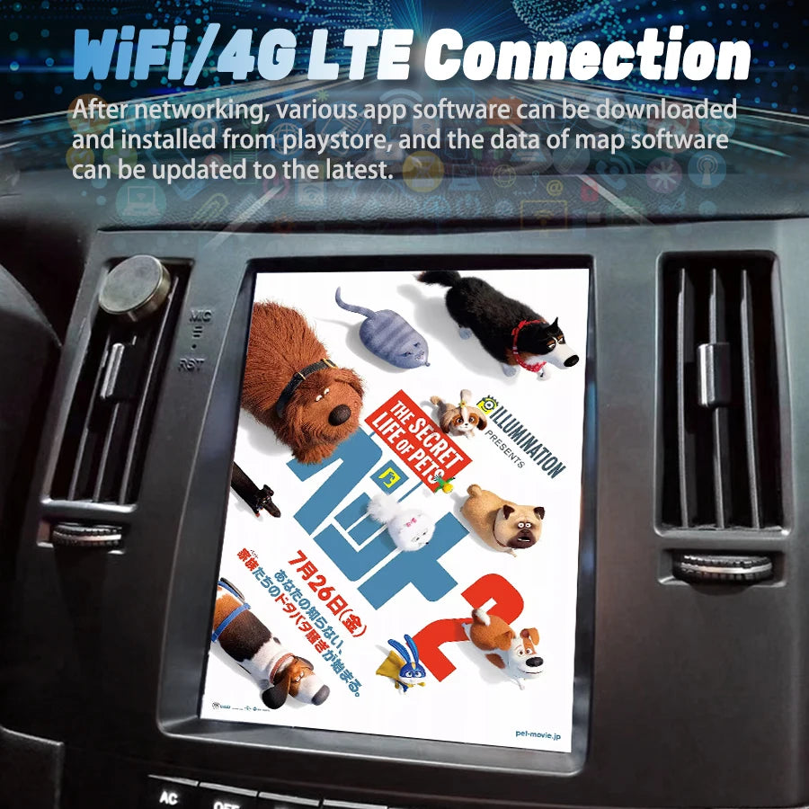 Android Touch Screen For Infiniti FX35 FX45 2003-2007 Car Wireless CarPlay 2 Din Stereo Vi | AUTOKITSHOP