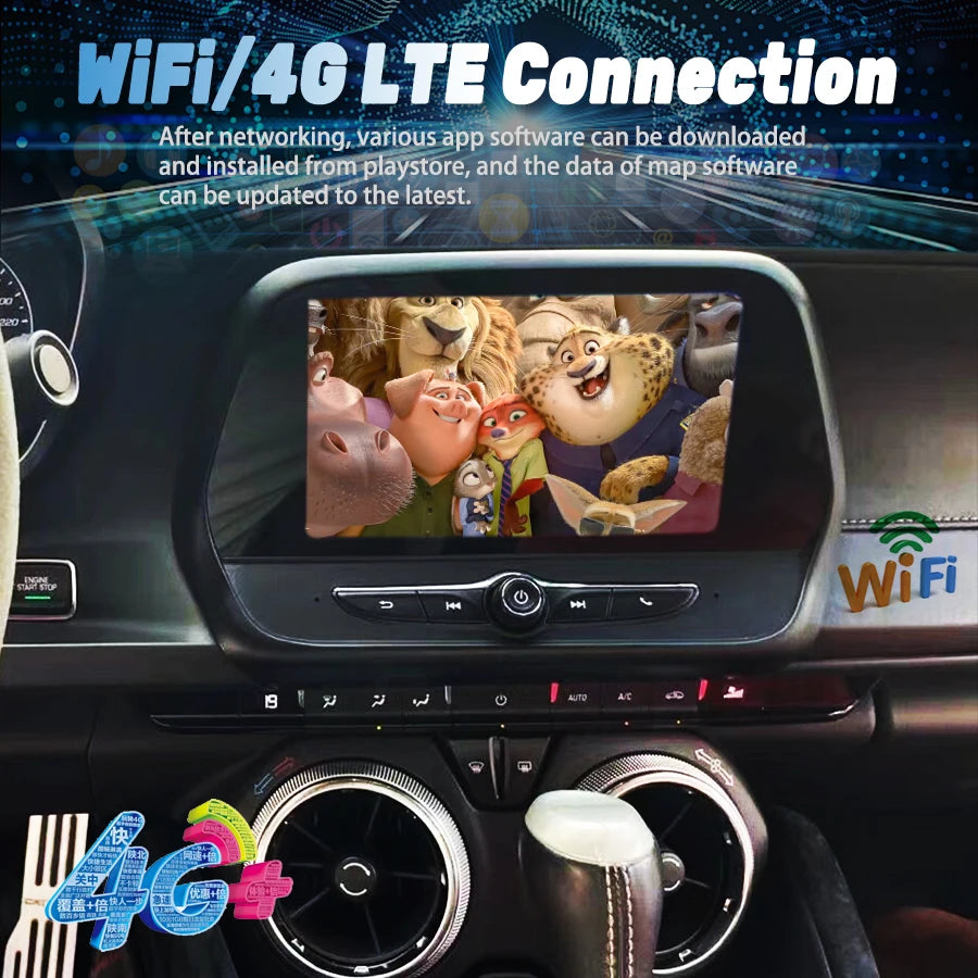 128 ROM 8inch Car Android CarPlay For Chevrolet Camaro 2015 2017 2018 2020 Multimedia Auto | AUTOKITSHOP
