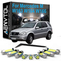 Full Car LED Bulb Interior Light Kit Canbus For Mercedes Benz MB M ML Class W163 W164 W166