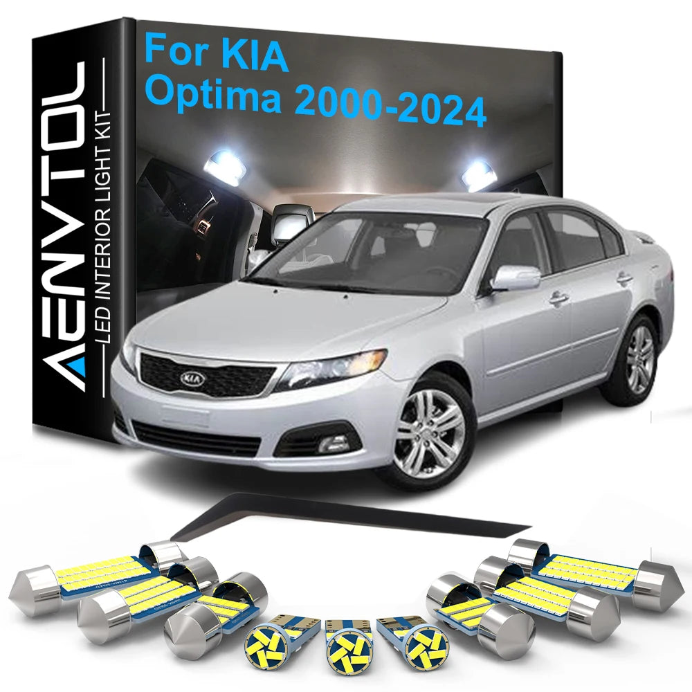 LED Interior Light Kit for KIA Optima 2000-2005 - Canbus Dome Map Door Trunk Bulbs | AUTOKITSHOP