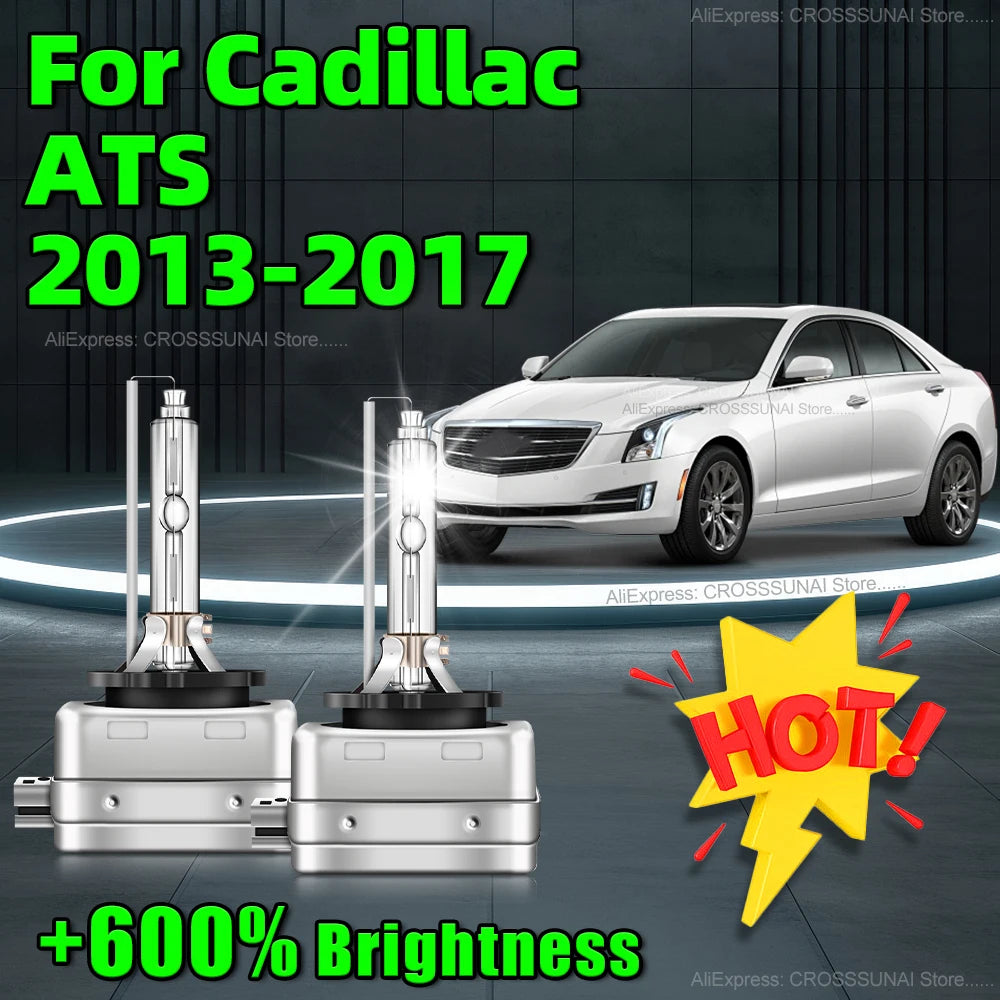 Car Hid Xenon Lamp Car Headlamp D3S 8000LM Upgrade Headlight 6000K White For Cadillac ATS