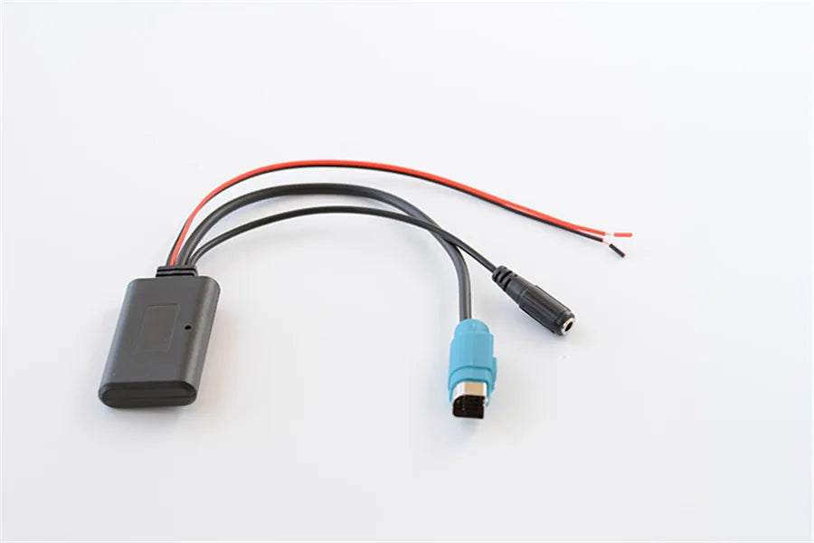 Bluetooth AUX Cable Adapter Wireless Microphone Handsfree Adapter for Alpine KCE-237B CDE-