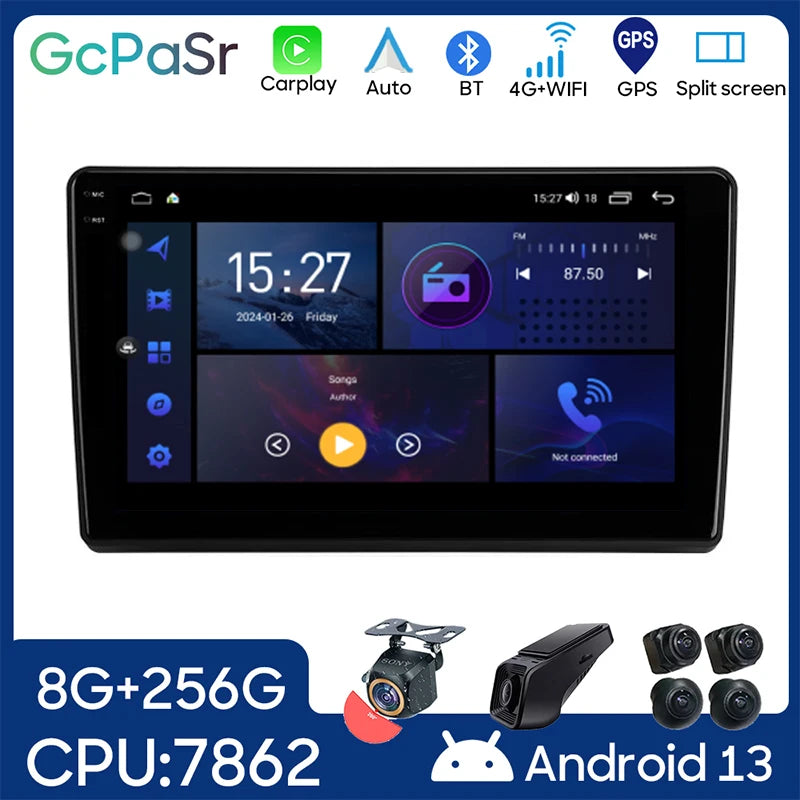 Android Auto For Hyundai Elantra 3 2003 - 2010 Car Radio Multimedia Video Player GPS Navig