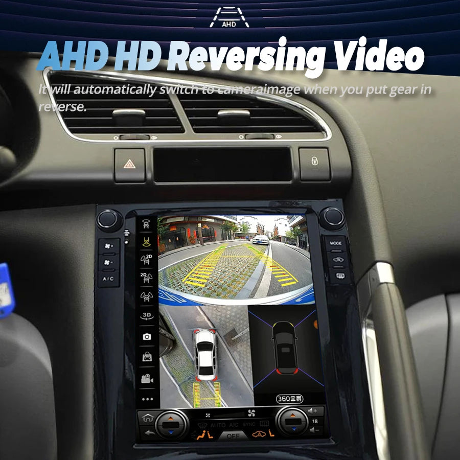 9.7inch Android 14 Screen For Peugeot 3008 5008 2009-2015 Stereo Car Radio Multimedia Vide
