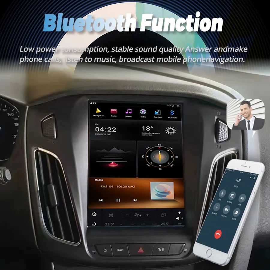 Android Auto For Ford Focus Mk 3 2011-2019 Stereo Car Radio Multimedia Video Player DSP GP