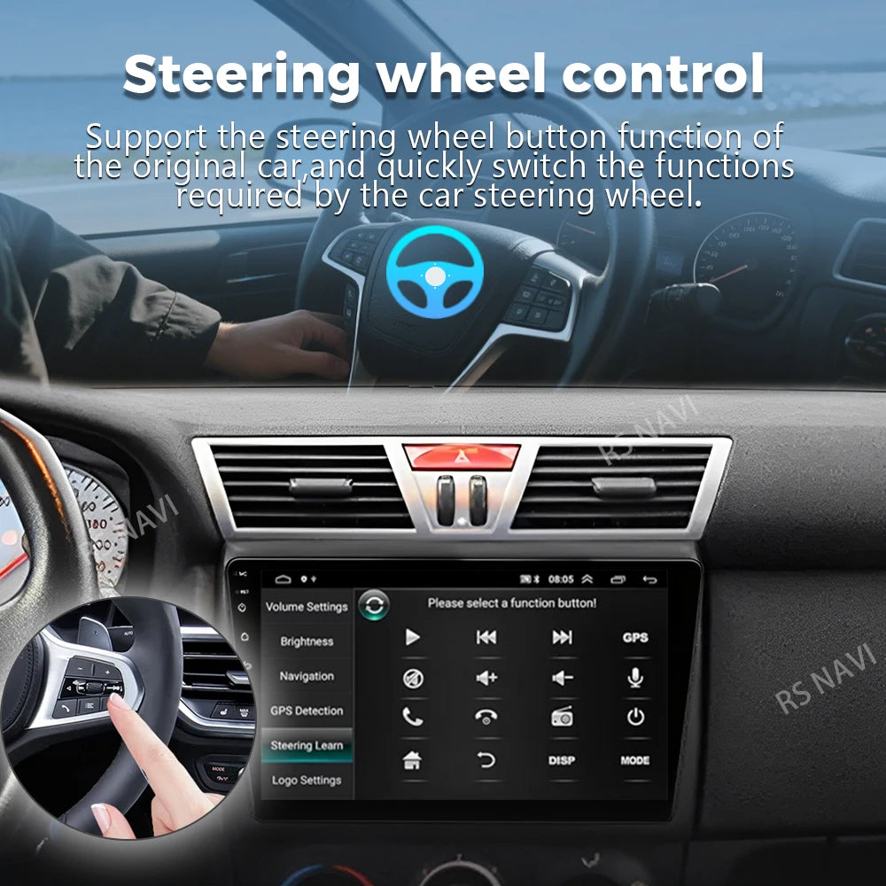 Android 16 For Fiat Stilo 2001 - 2010 2K QLED Android Car Radio Multimedia Video Player GP