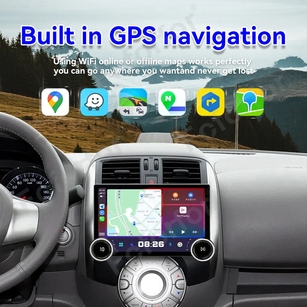 Modern Stylish 11.5 Inch Android 15 Full HD Touch Wireless CarPlay GPS Multimedia Player H