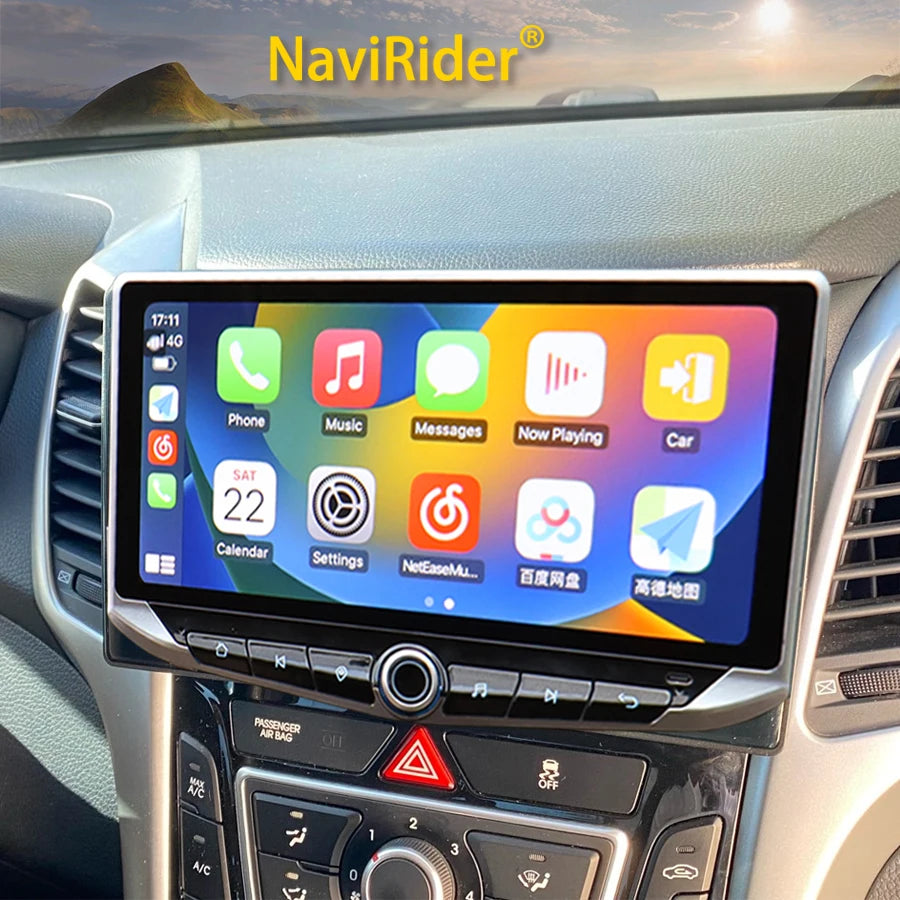 10.88" Android Screen Radio For Hyundai I30 Elantra GT 2013 2015 2016 Car Multimedia Video