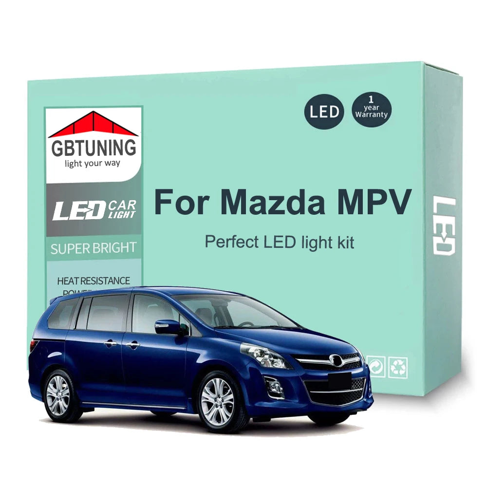 LED Interior Light Kit for Mazda MPV LV LW LY 1989-2011 - Canbus Dome Map Door Trunk Bulbs | AUTOKITSHOP