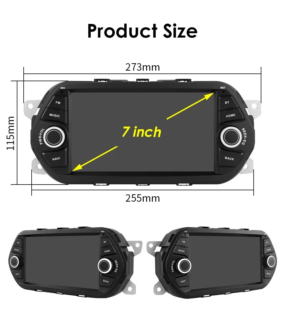 8+128G Android 12 Autoradio Stereo for Fiat Tipo Egea 2015-2017 DSP Carplay multimedia pla