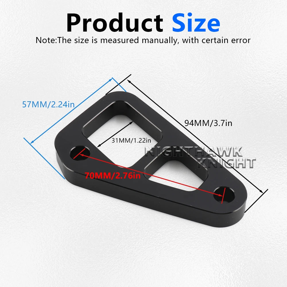 Motorcycle Accessories Footstool Eliminator CNC aluminum Luggage Side Tie Down Brackets For Husq - Automotive LED Light