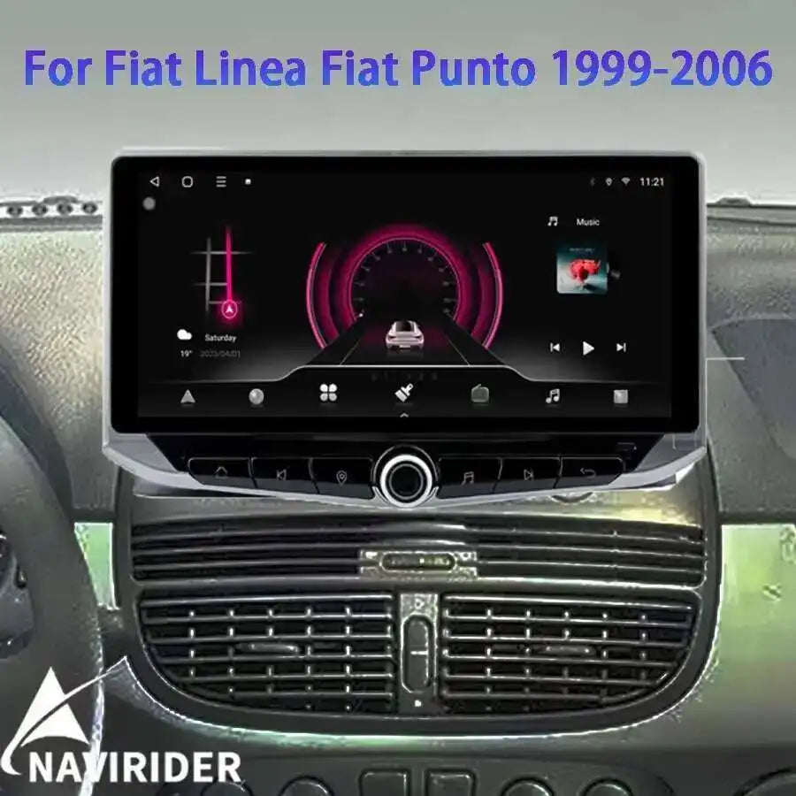 Car Radio For Fiat Linea Fiat Punto 1999-2006 Multimedia GPS 4G WIFI Bluetooth 10.88inch A