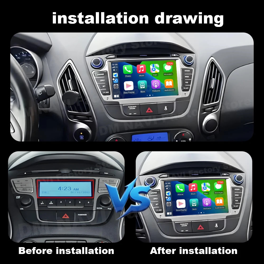 7 inch Android OS Car Multimedia Player for Hyundai IX35 Tucson 2009 - 2015 Wireless Carpl