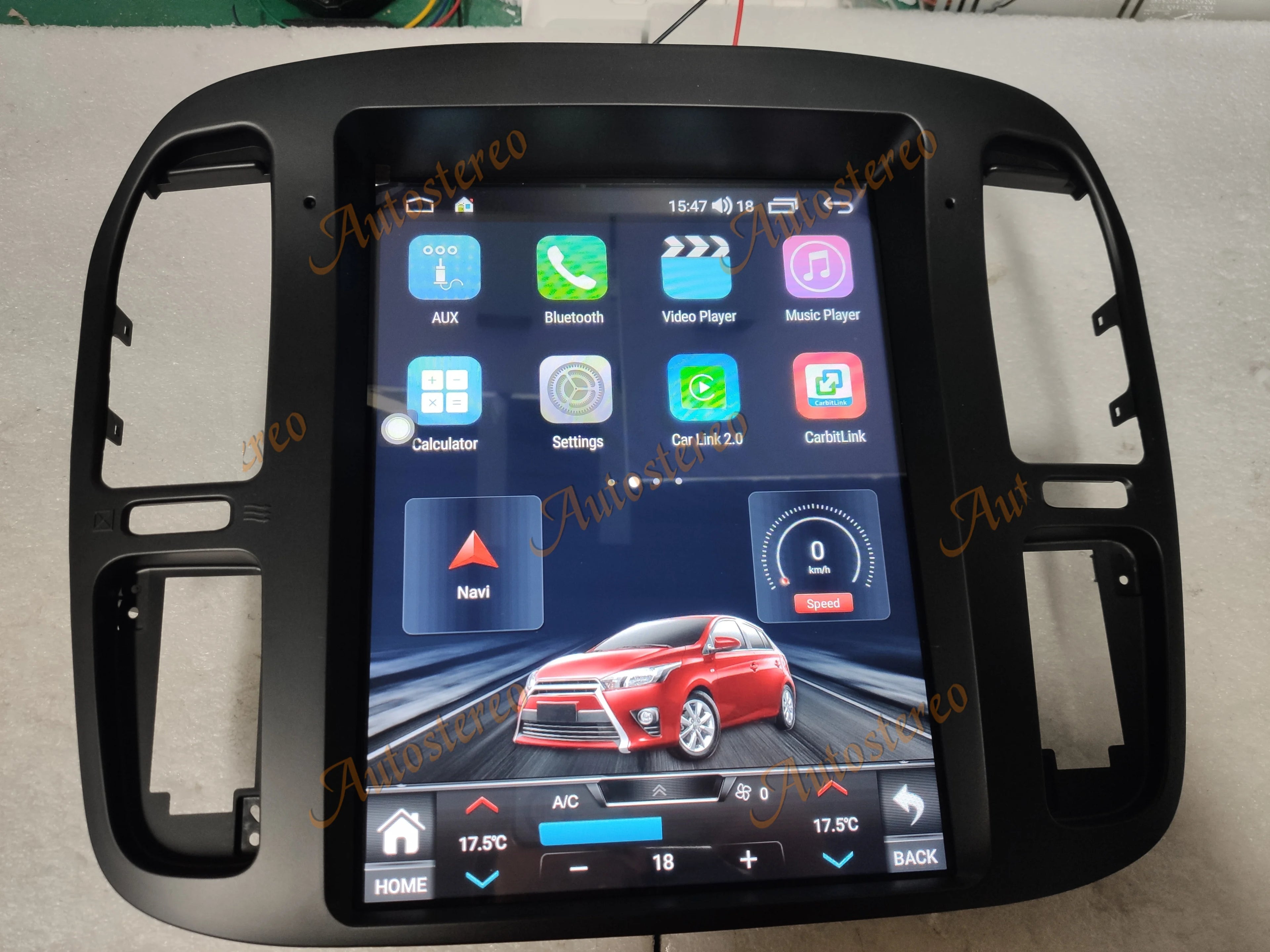 Android 14 Auto Stereo Carplay 12 Inch For Lexus LX470 1992-2002 Tesla Style Car GPS Navig