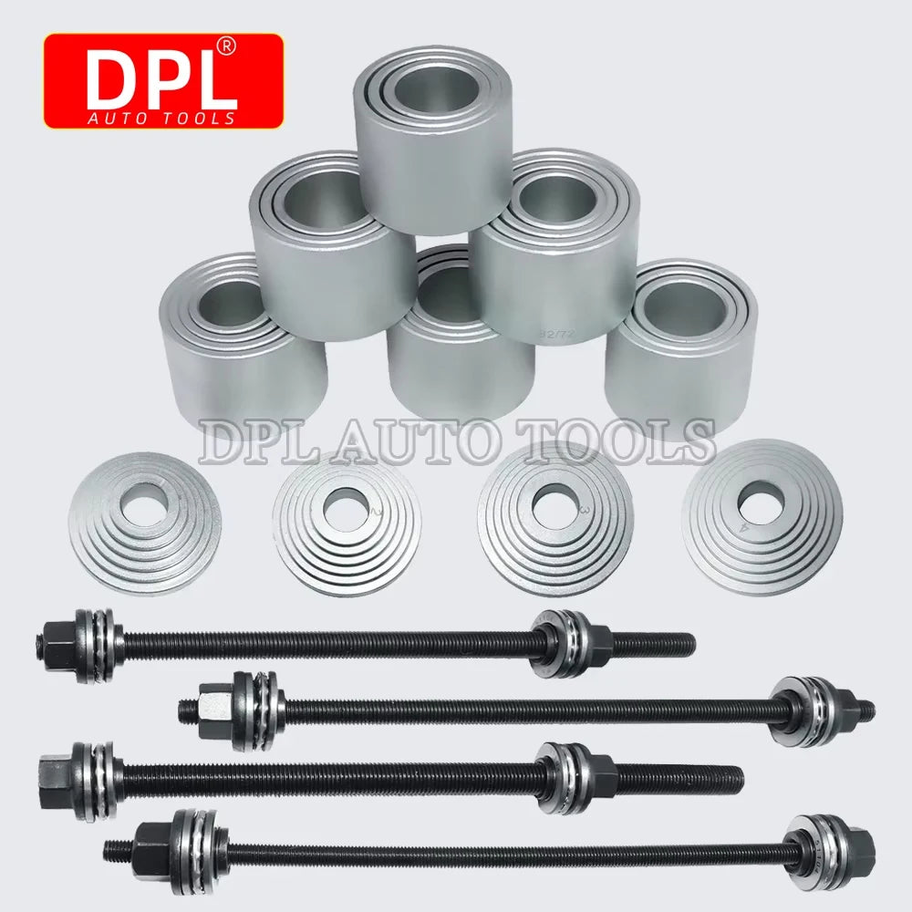 28pcs Press and Pull Sleeve Kit Remove Bushes Bushing Bearings Seals Removal Insertion Tool Set - Automotive LED Light