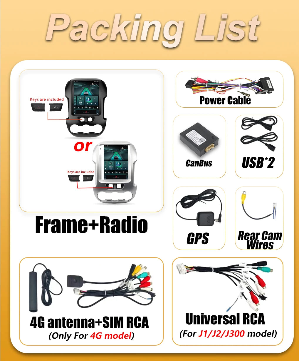 9.7'' Android 16 Auto Car Radio For Ford Ranger 2012 2013 2014 2015 Carplay Multimedia 2k  | AUTOKITSHOP